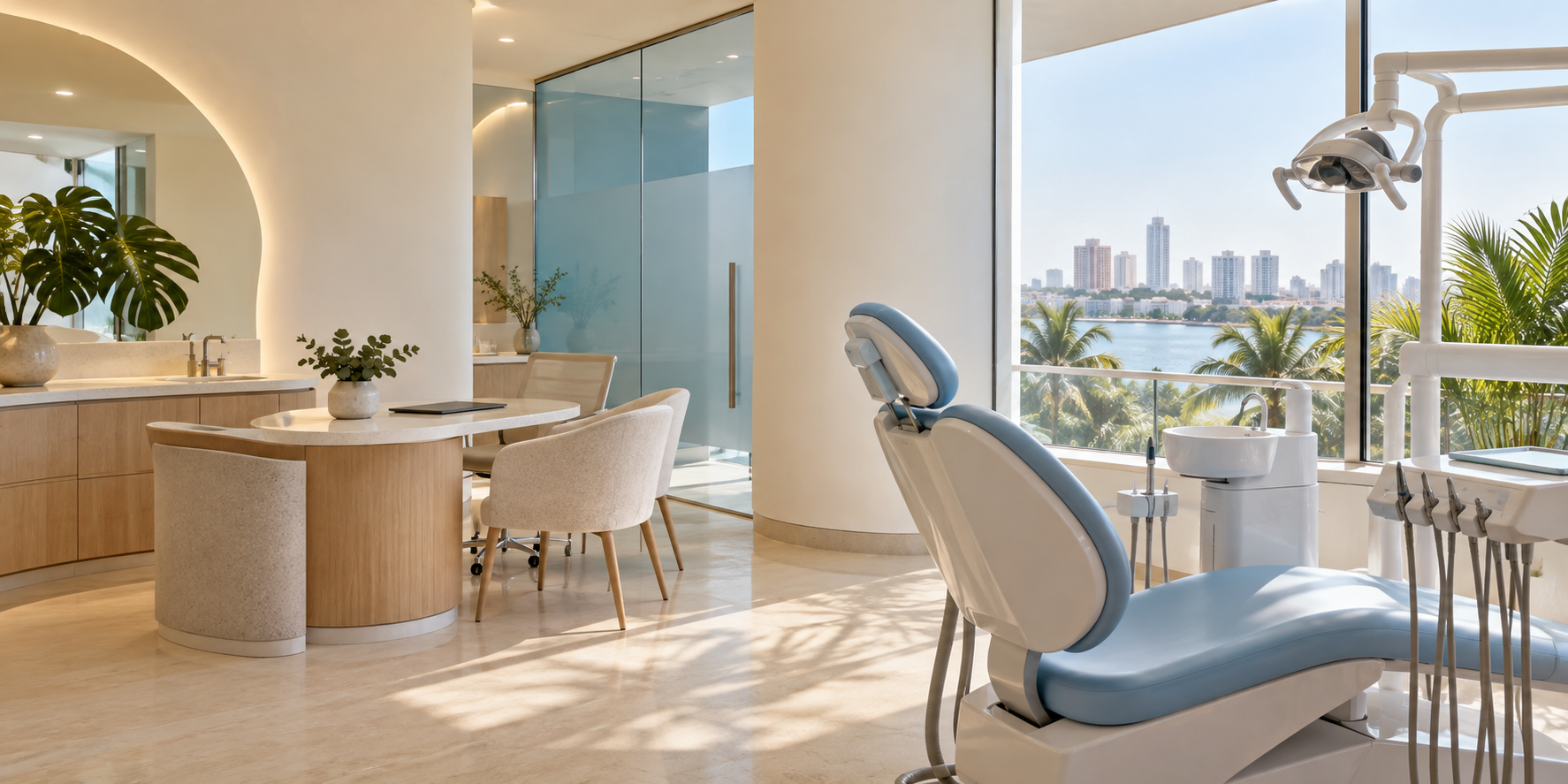 Imagen conceptual de un espacio de consulta dental